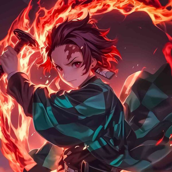 Tanjiro Fiery Red, Orange